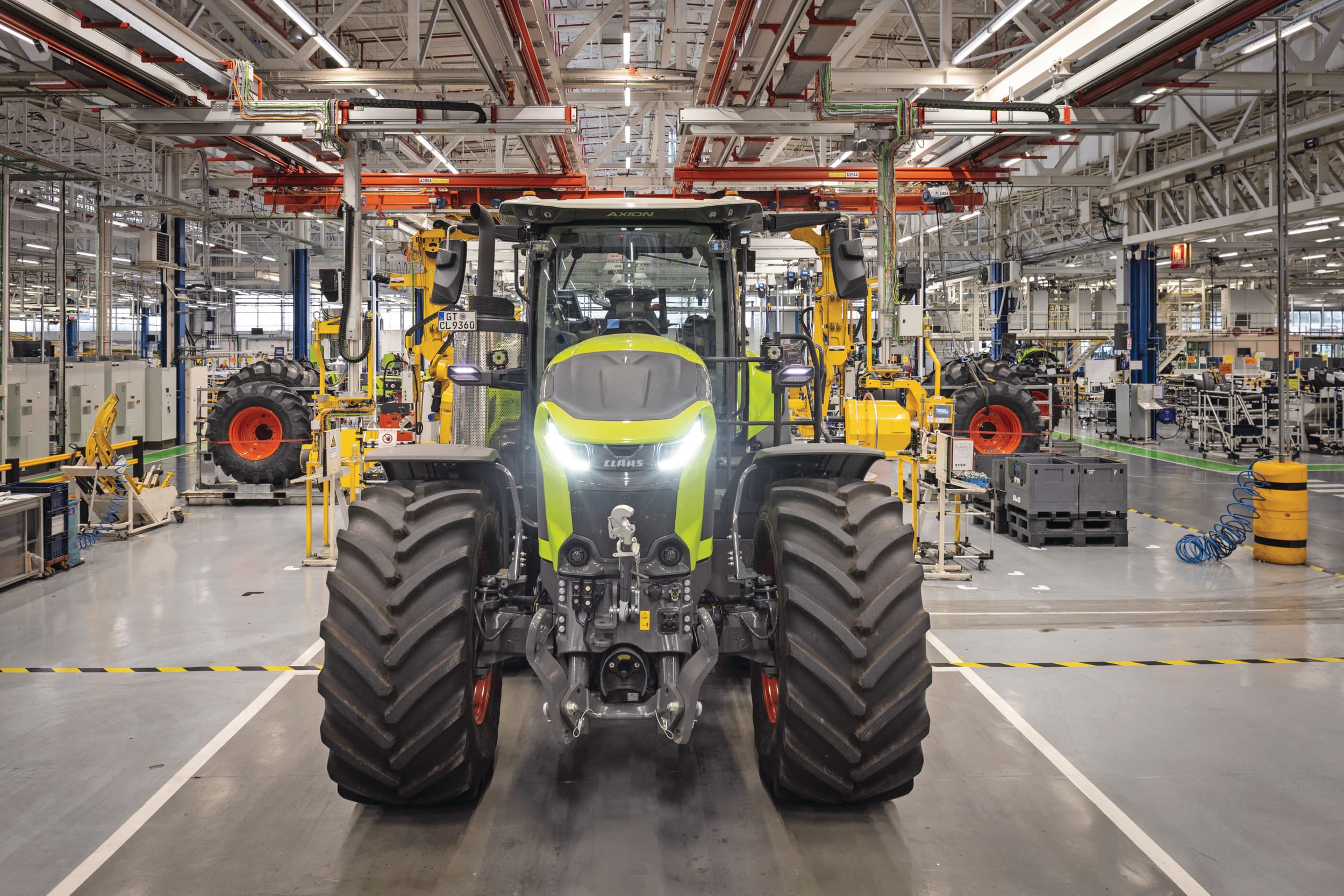 Claas breidt opnieuw uit op de trekkerfabriek in Le Mans (Frankrijk). In januari 2026 startte hier ook de serieproductie van de nieuwe Claas Axion 9 CMatic. Foto’s: Claas