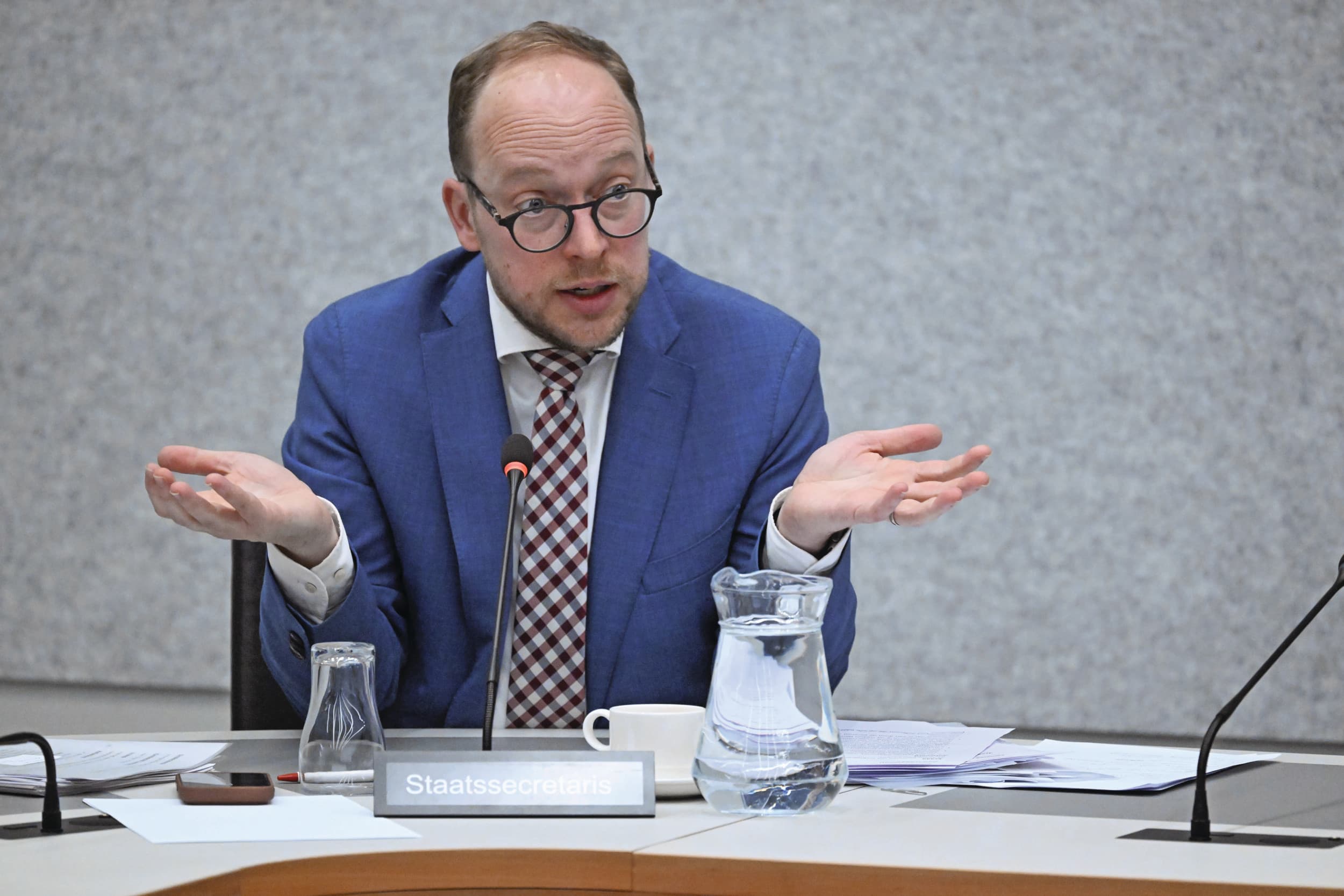 Staatssecretaris Eelco Eerenberg erkent de fiscale knelpunten in de landbouwsector, maar concrete toezeggingen blijven uit. Foto: ANP