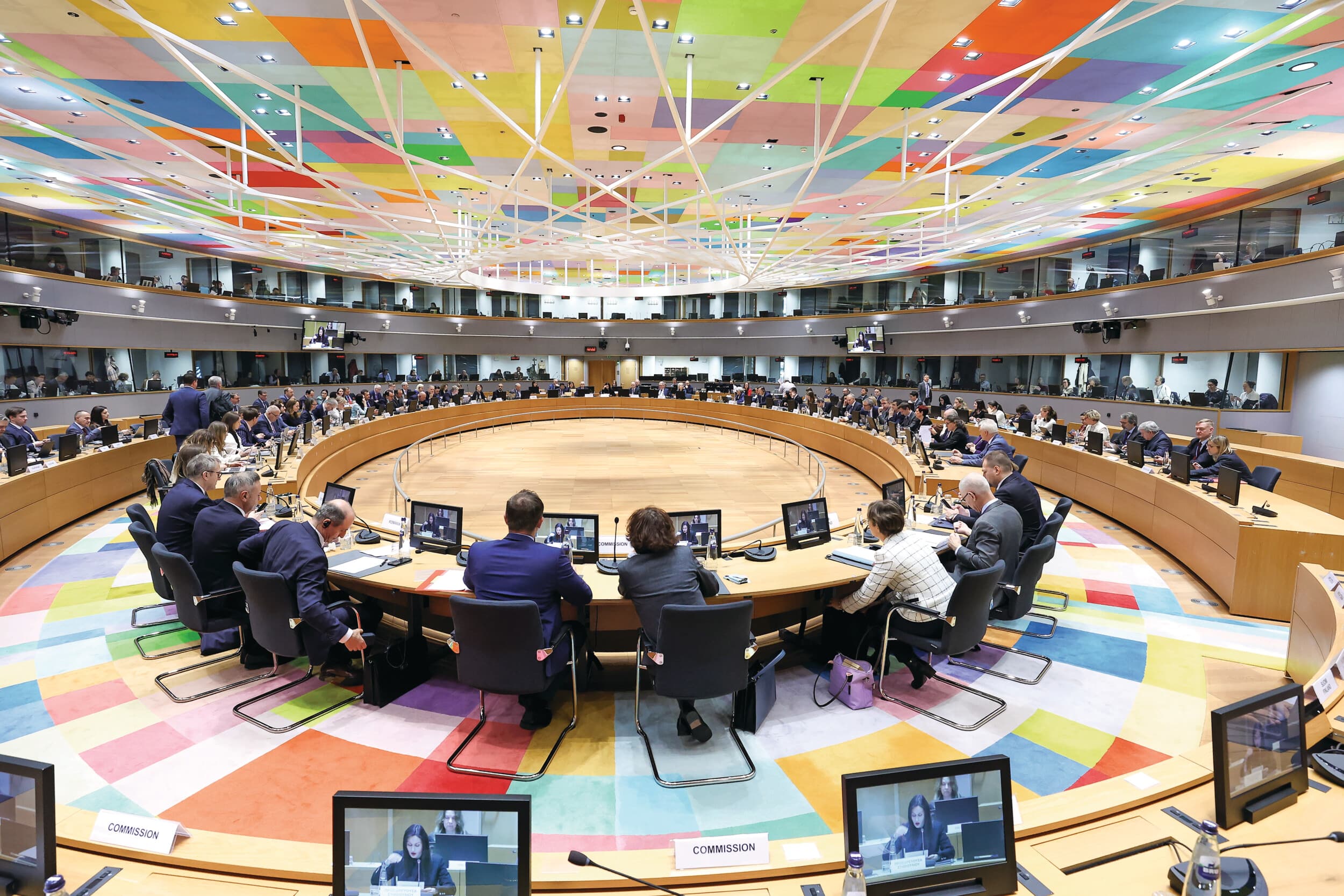 Vergadering van de Europese landbouw- en visserijministers in februari van dit jaar. Foto: Europese Unie