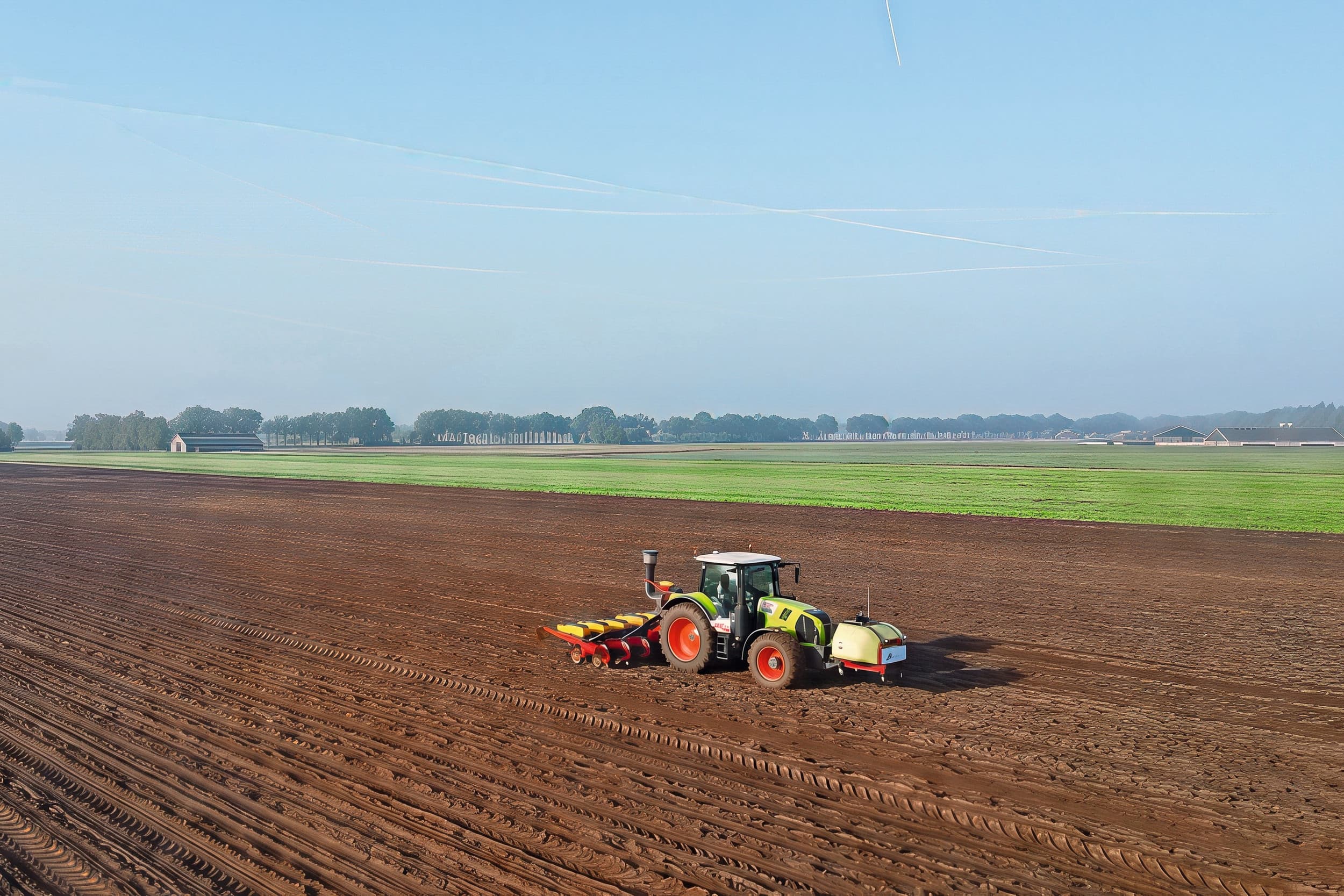 Mais zaaien op een perceel van de winnaar van de vorige editie van de MaisChallenge in 2024. Foto: Michel Velderman