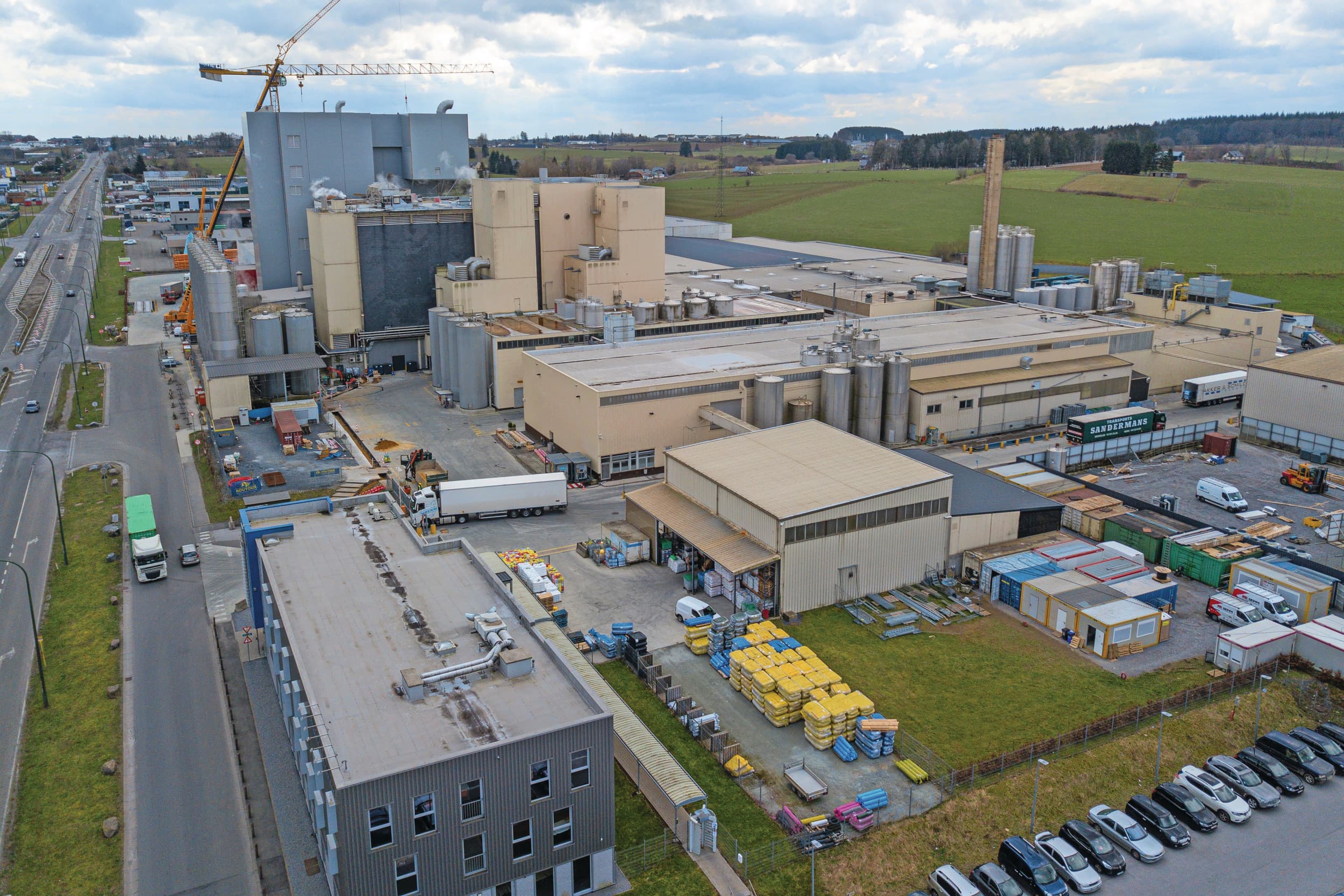 De zuivelfabriek van Solarec in Libramont, gelegen in de Belgische Ardennen. Solarec is voor 92% in handen van LDA. Foto: Peter Roek