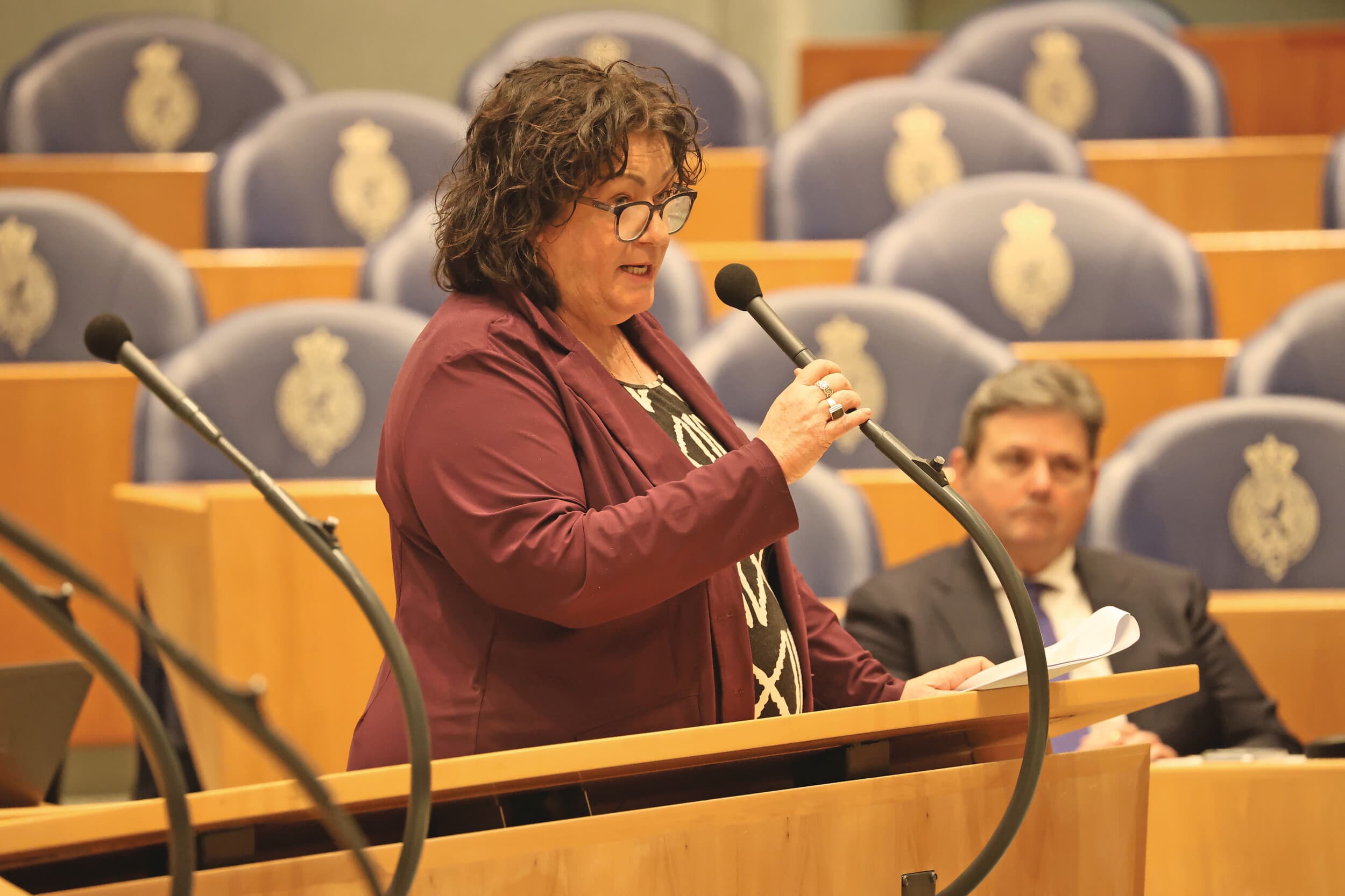 BBB-Kamerlid Caroline van der Plas tijdens een eerder debat in de Tweede Kamer. Foto: Dennis Wisse