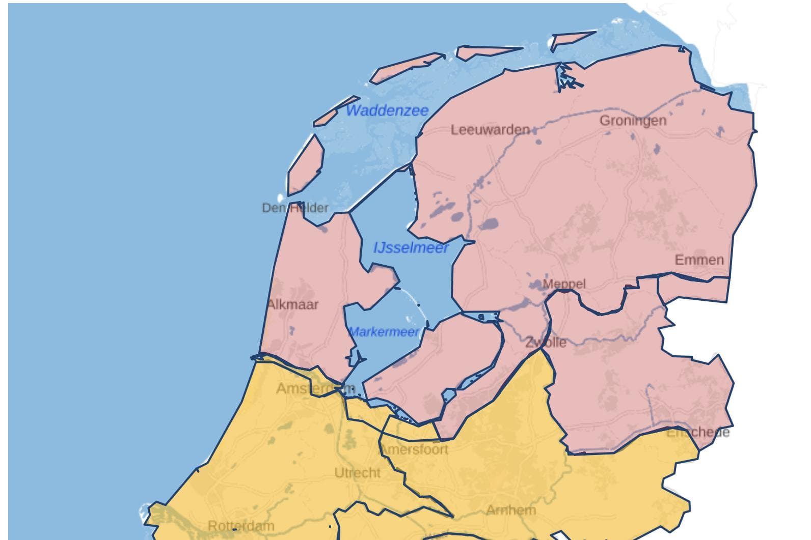 In Noord-Nederland is de droogtesituatie het ernstigst. Foto: LCW