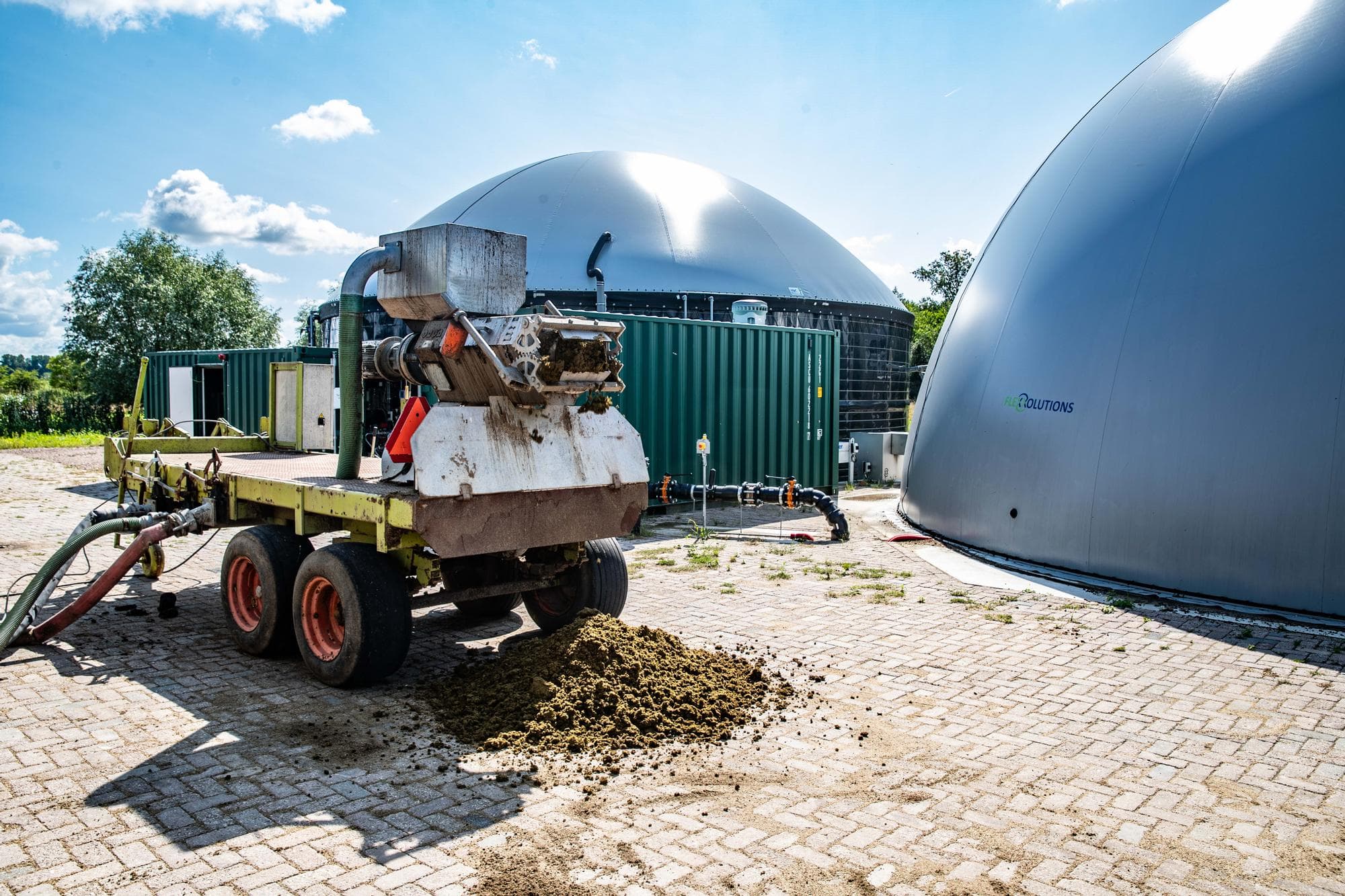 Biogasproductie in de buurt van Deventer. Foto: Ronald Hissink