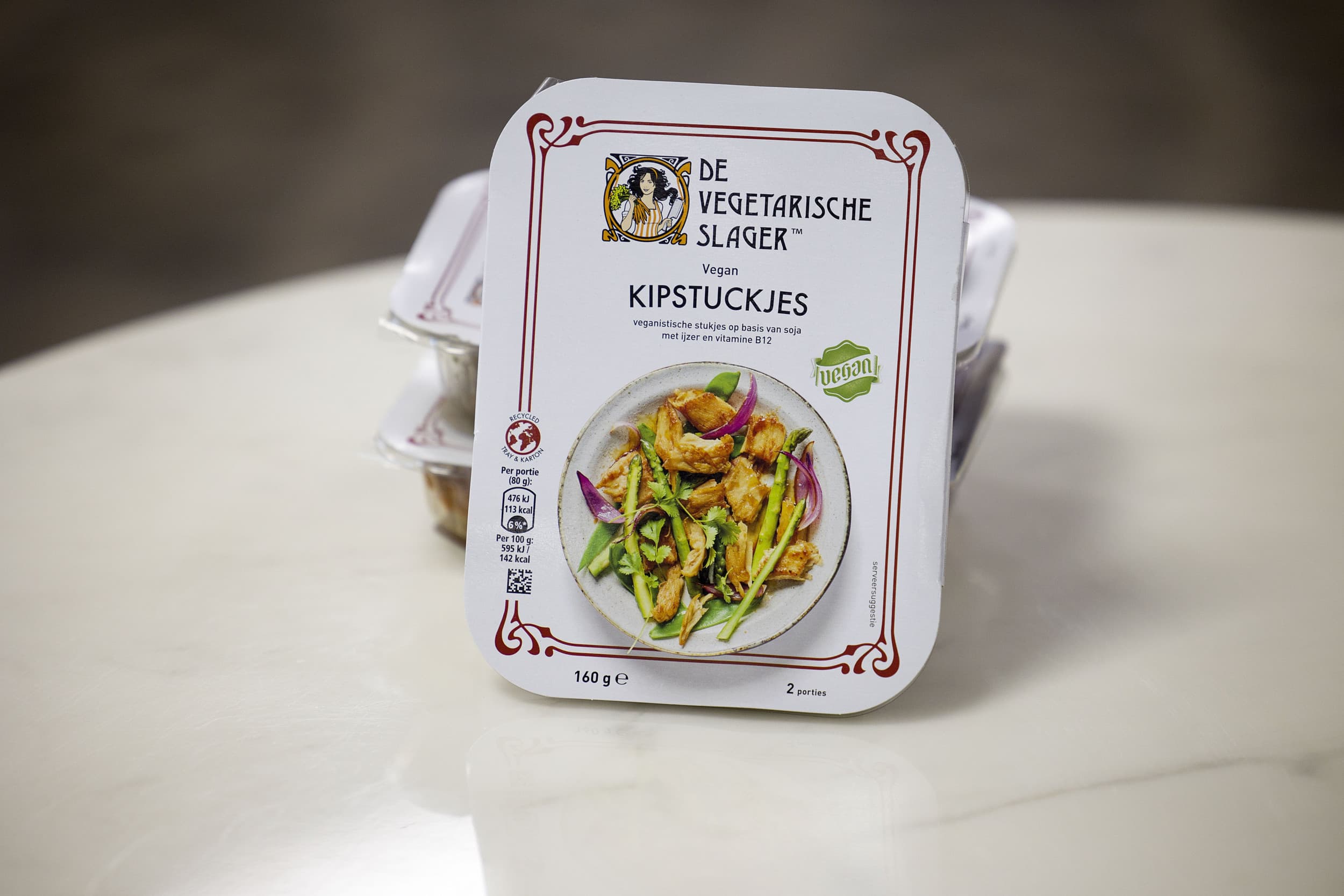 Veganistische Kipstuckjes van de Vegetarische Slager. Foto: ANP