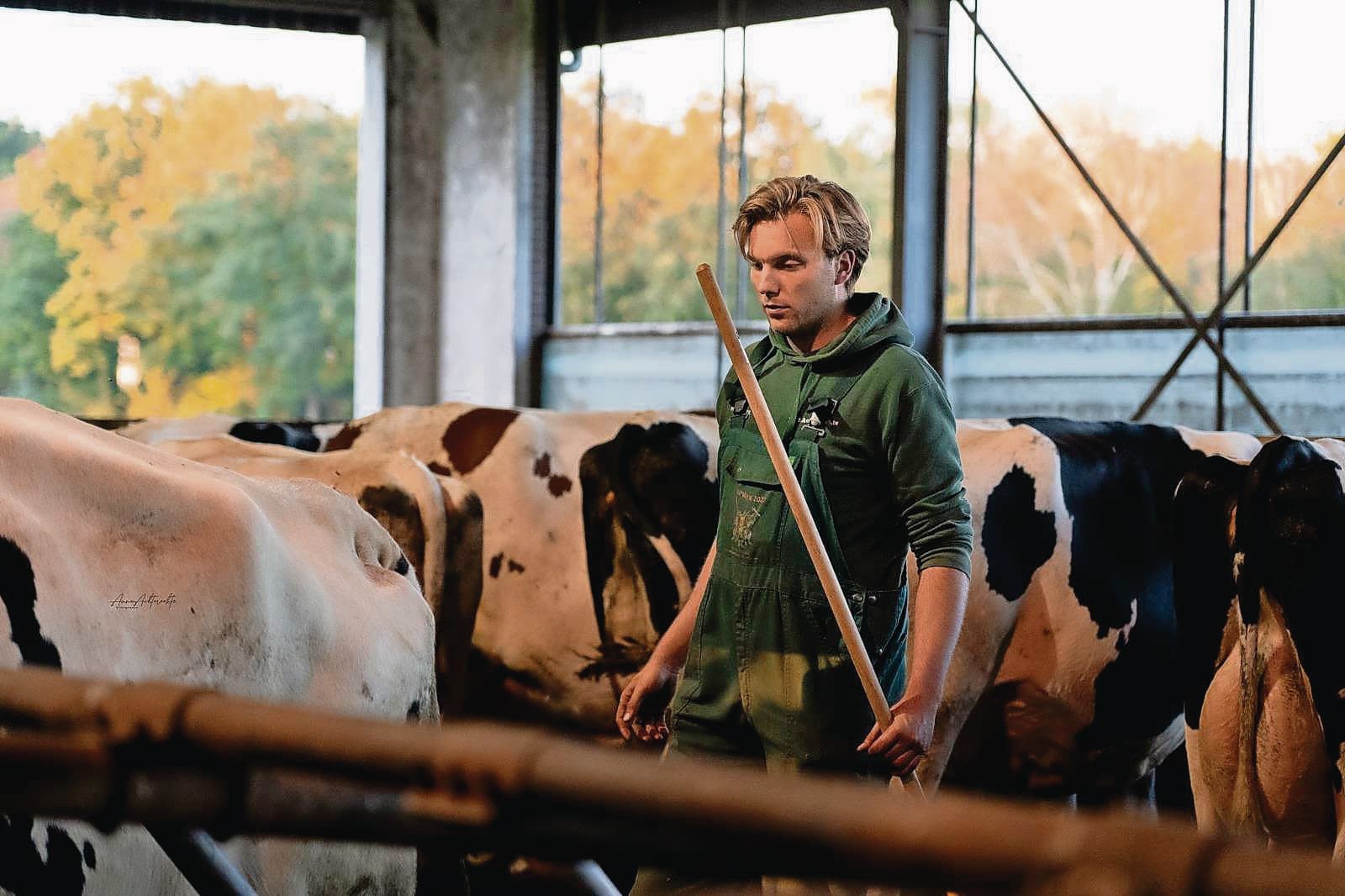 Bart Achtereekte heeft in maatschap met zijn oom en tante 70 melkkoeien op 30 hectare land. Bart is dinsdag 5 november een van de sprekers tijdens Op KOErs. Foto: VKON