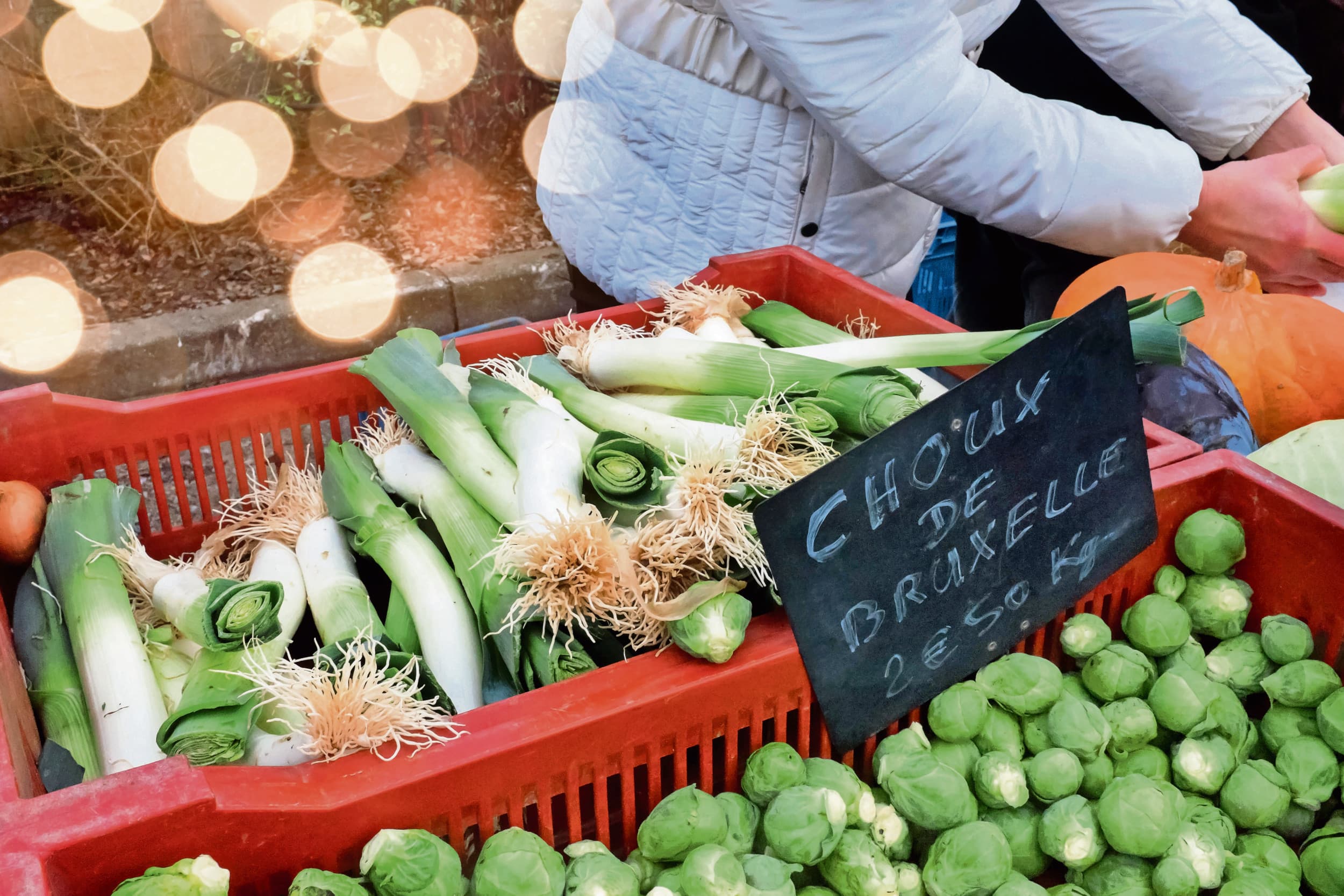 Biologische groenten worden verkocht op een markt in Frankrijk. Hoewel bio in de grote supermarkten niet of nauwelijks terrein wint, is dat wel degelijk het geval bij speciaalzaken en in de directe verkoop. Foto: Canva/DEBOVE SOPHIE