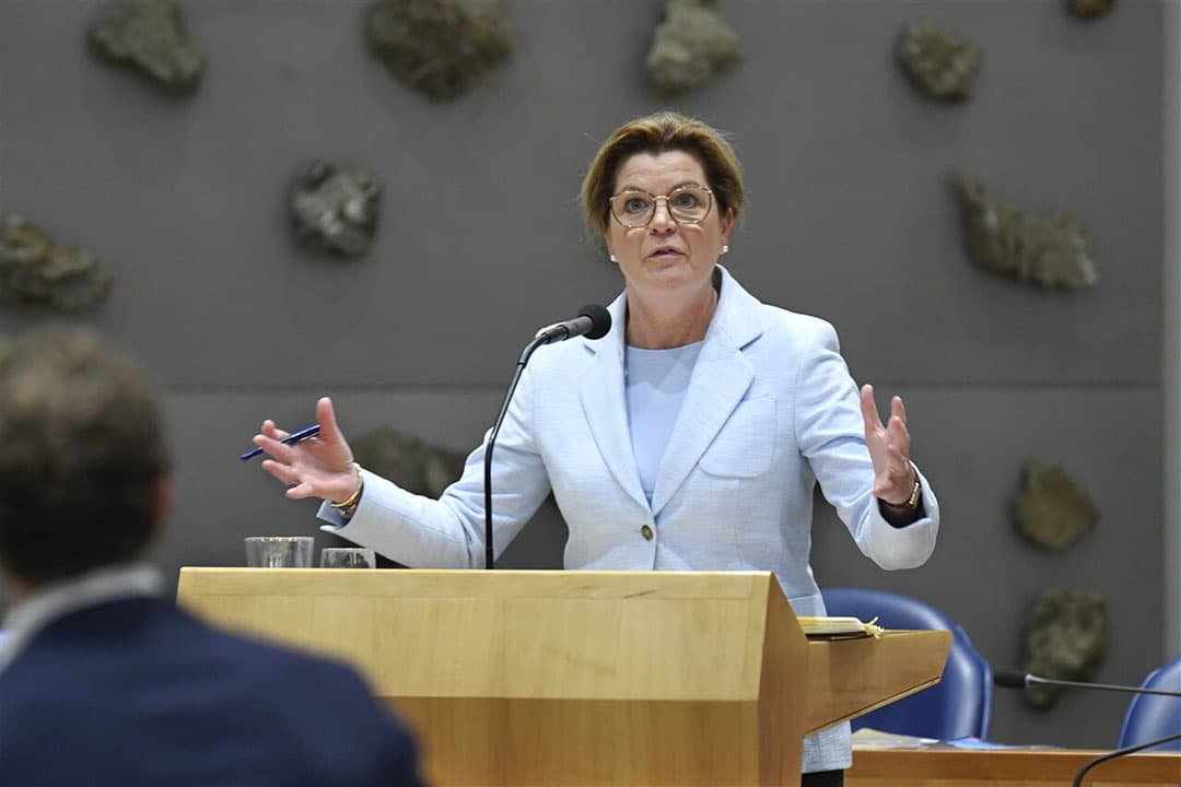 Christianne van der Wal, minister van Natuur en Stikstof, tijdens het debat over het stikstoffonds op 10 mei. - Foto: ANP