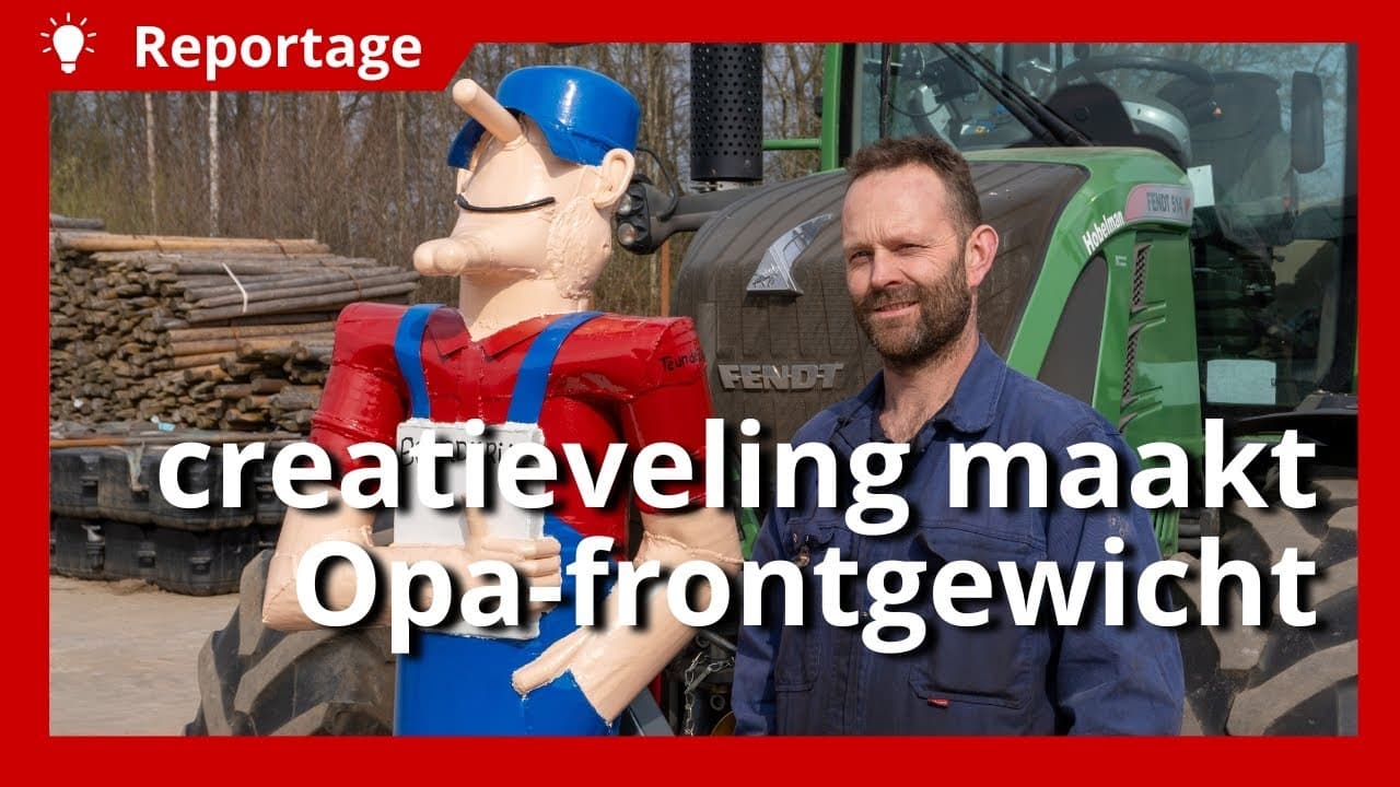 Video | Teun de Beun knutselt creatief frontgewicht van Opa in elkaar