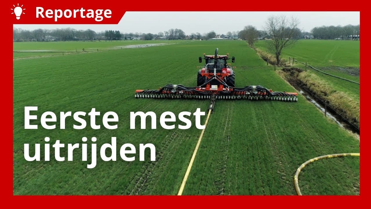 Eerste mest uitrijden met sleepslang ondanks nattigheid