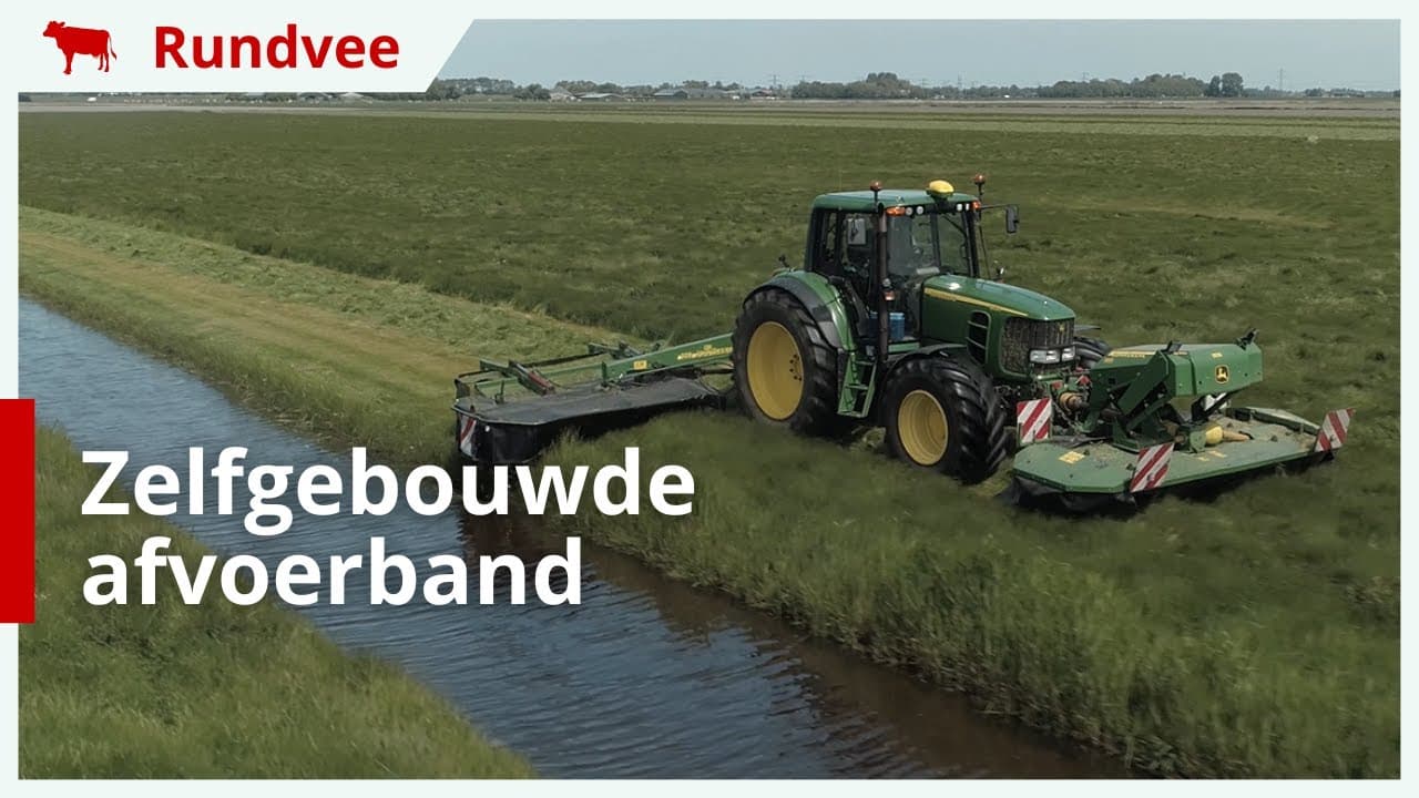 Meest bekeken video: gras maaien met zelfgebouwde afvoerband