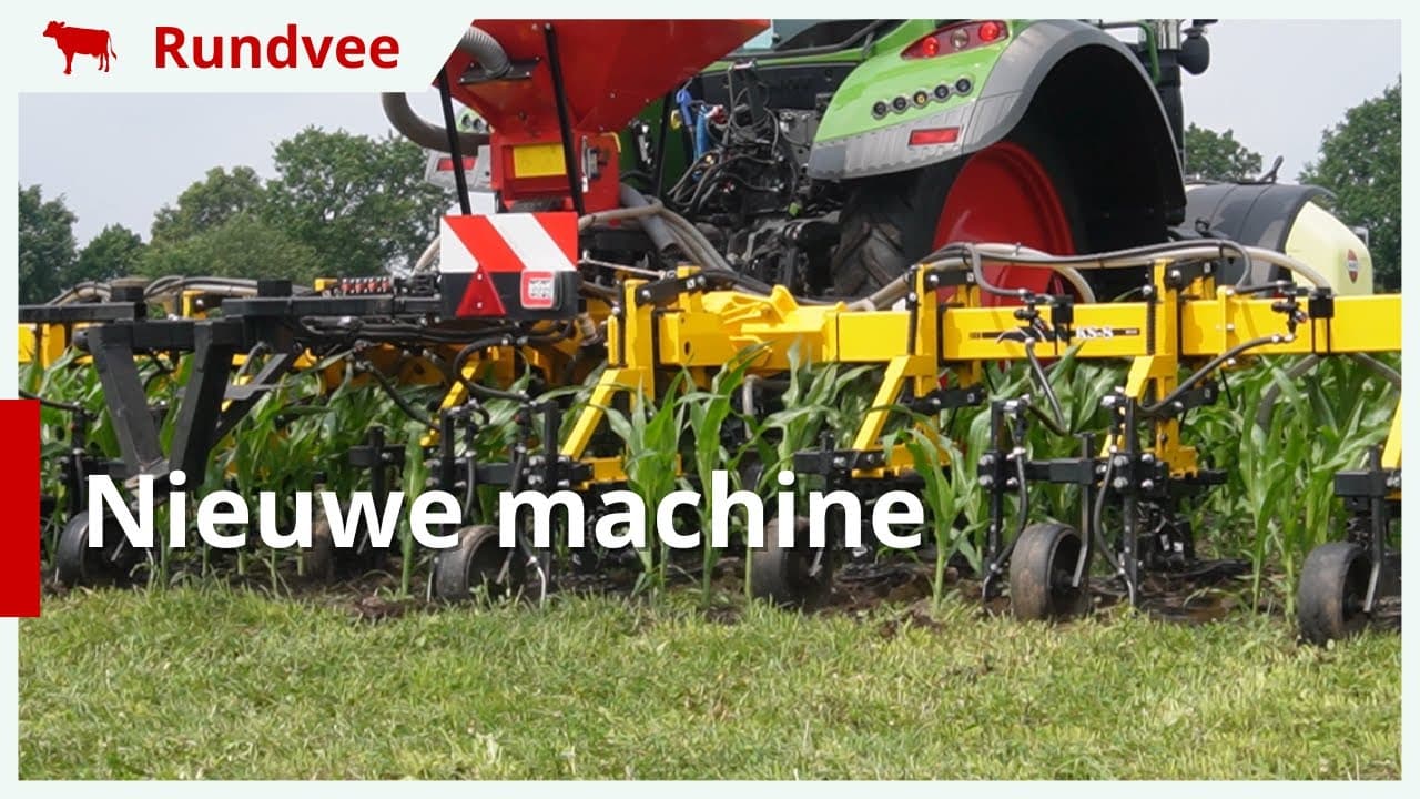Nieuwe machine: toedienen kunstmest bij onderzaaien mais