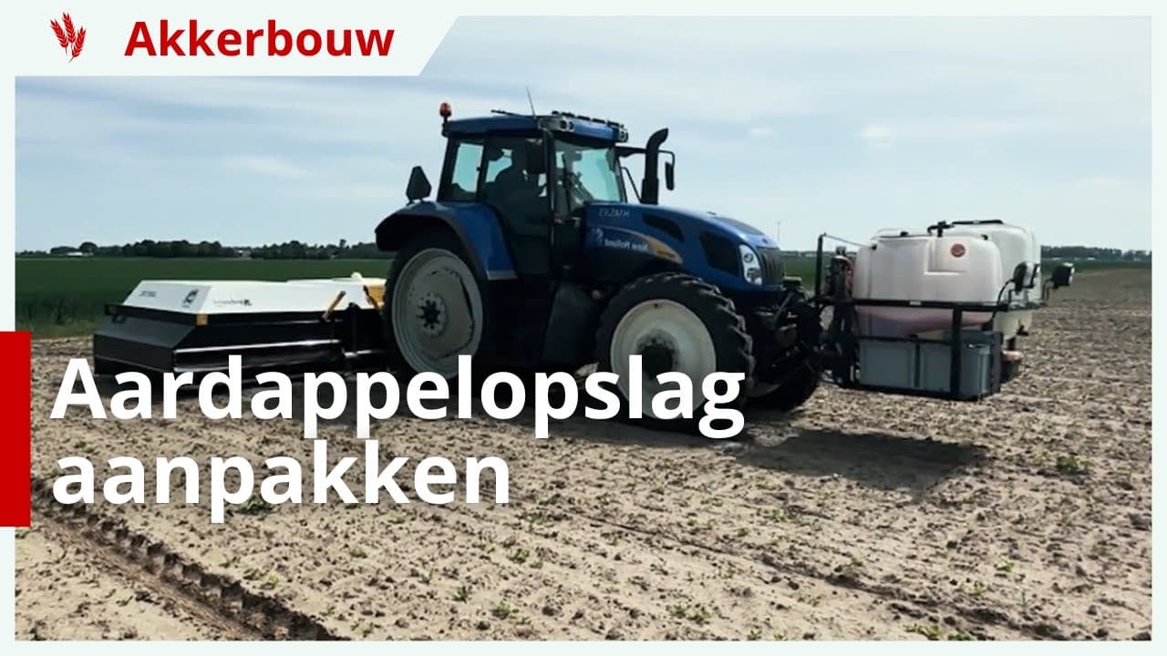 Aardappelopslag te lijf met spotspray techniek