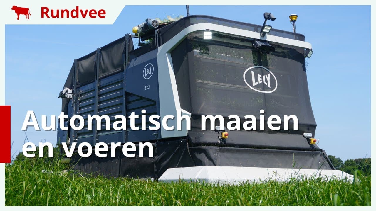Vers gras automatisch maaien en voeren met Lely Exos