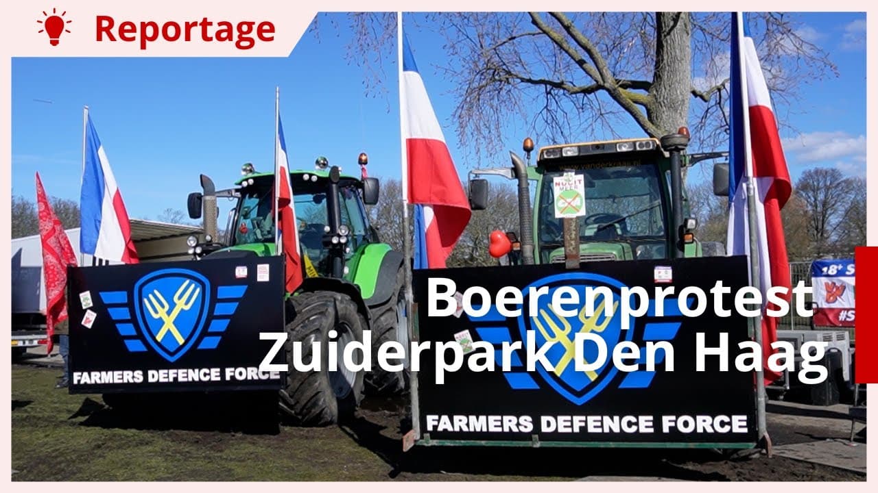 Boerenprotest ‘Stem ze weg’ in Zuiderpark Den Haag
