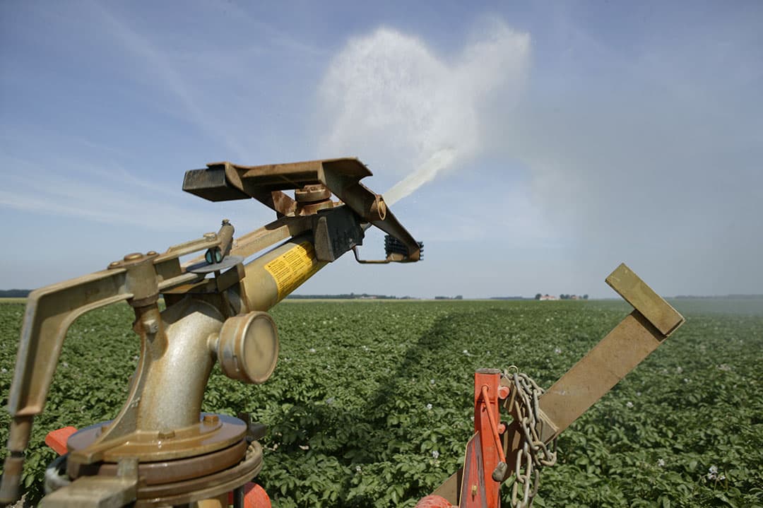 Beregeningshaspel. De degelijkheid van de constructie is een van de punten waarin machines van elkaar kunnen verschillen. - Foto: Henk Riswick