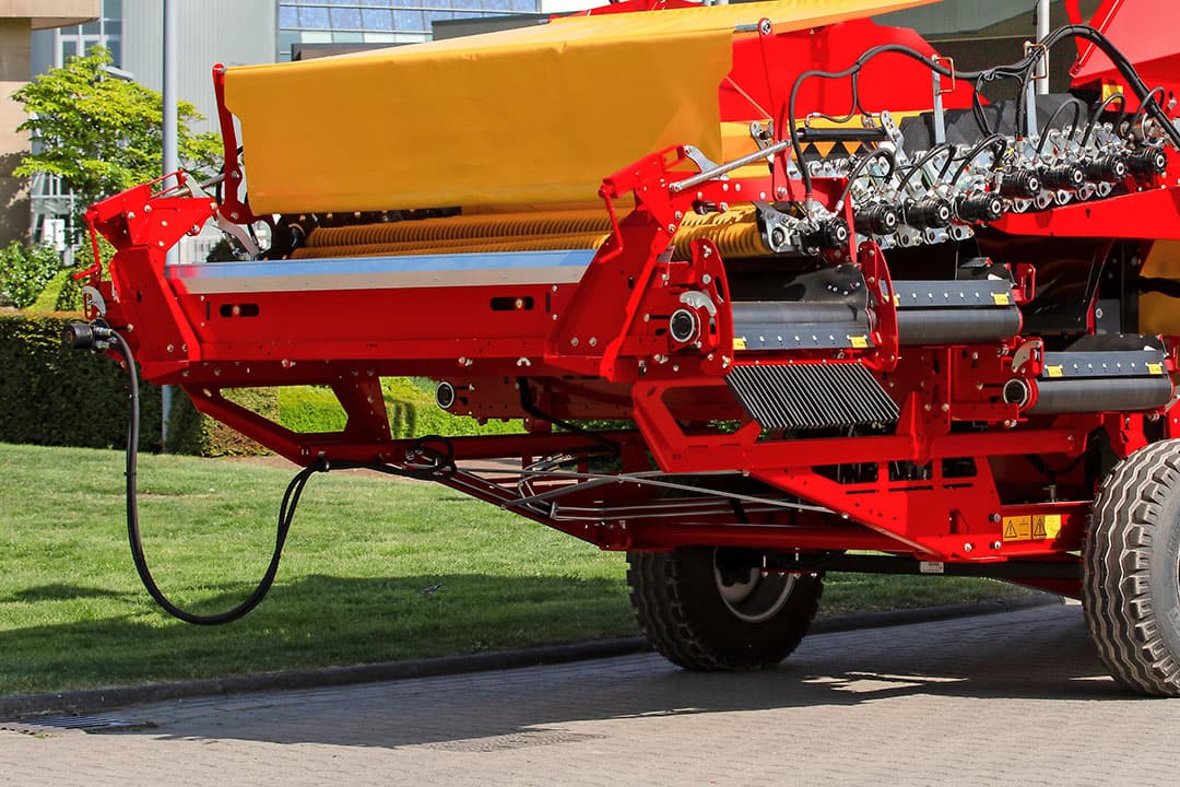 VarioFlow op grotere RH-stortbunker. - Foto: Grimme