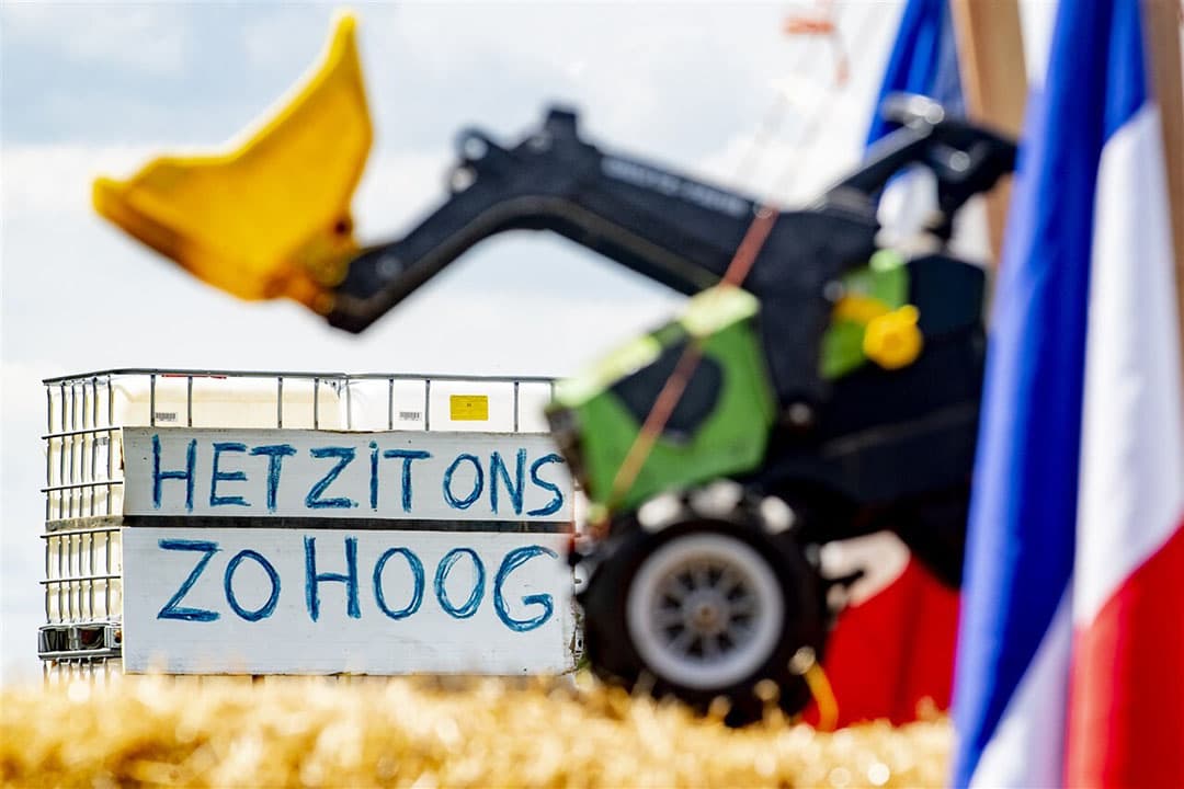 Boerenprotest in Bilthoven 22 juli 2020. - Foto: ANP/ Nederlandse Freelancers/ Niels Wenstedt