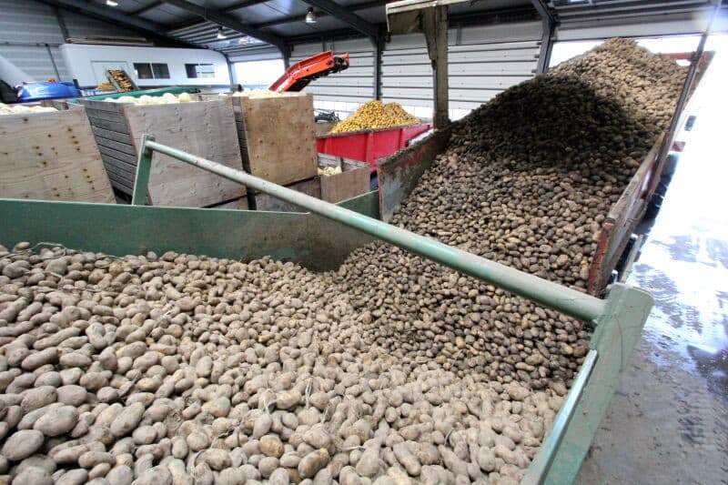 Inmiddels wordt de volgende vracht aardappelen uit de bewaring naar de stortbak gemanoeuvreerd om het schoningstraject te doorlopen. Het spoelwater en grondtarra worden continu bemonsterd. Wanneer een partij grond is gelabeld met een schone grondverklaring kan die door telers worden gebruikt voor bodemverbetering of worden aangewend voor bijvoorbeeld infrastructurele werken.