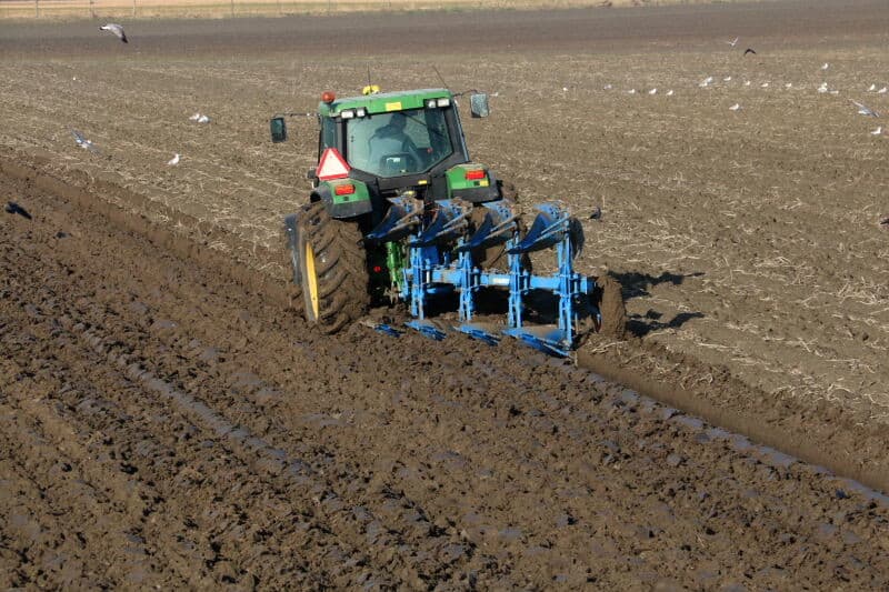 De plantbak van de Deltaplanter Drill Fifteen wordt gevuld met de tweedejaars plantuien, en de eerste uitjes voor dit seizoen kunnen de grond in.