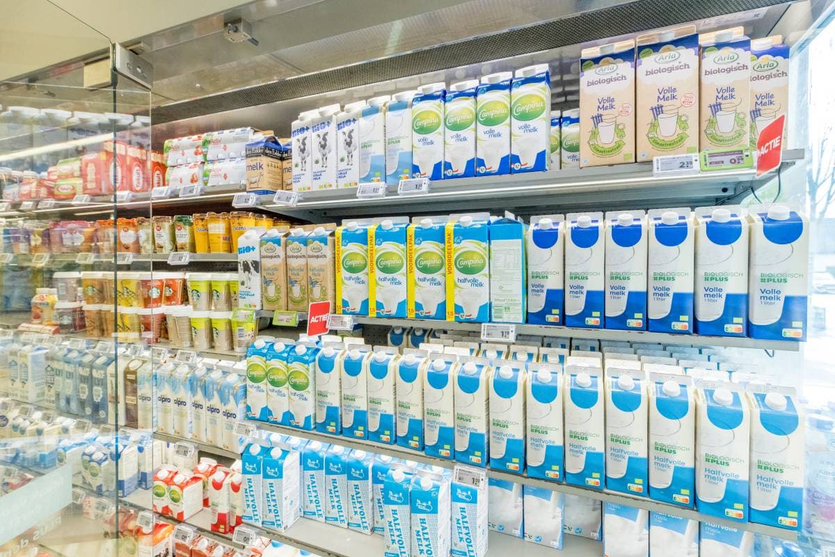 Opvallend in de Monitor Duurzaam Voedsel is dat de verkoop van duurzame zuivel is afgenomen, behalve die van biologische zuivel. Foto: Koos Groenewold