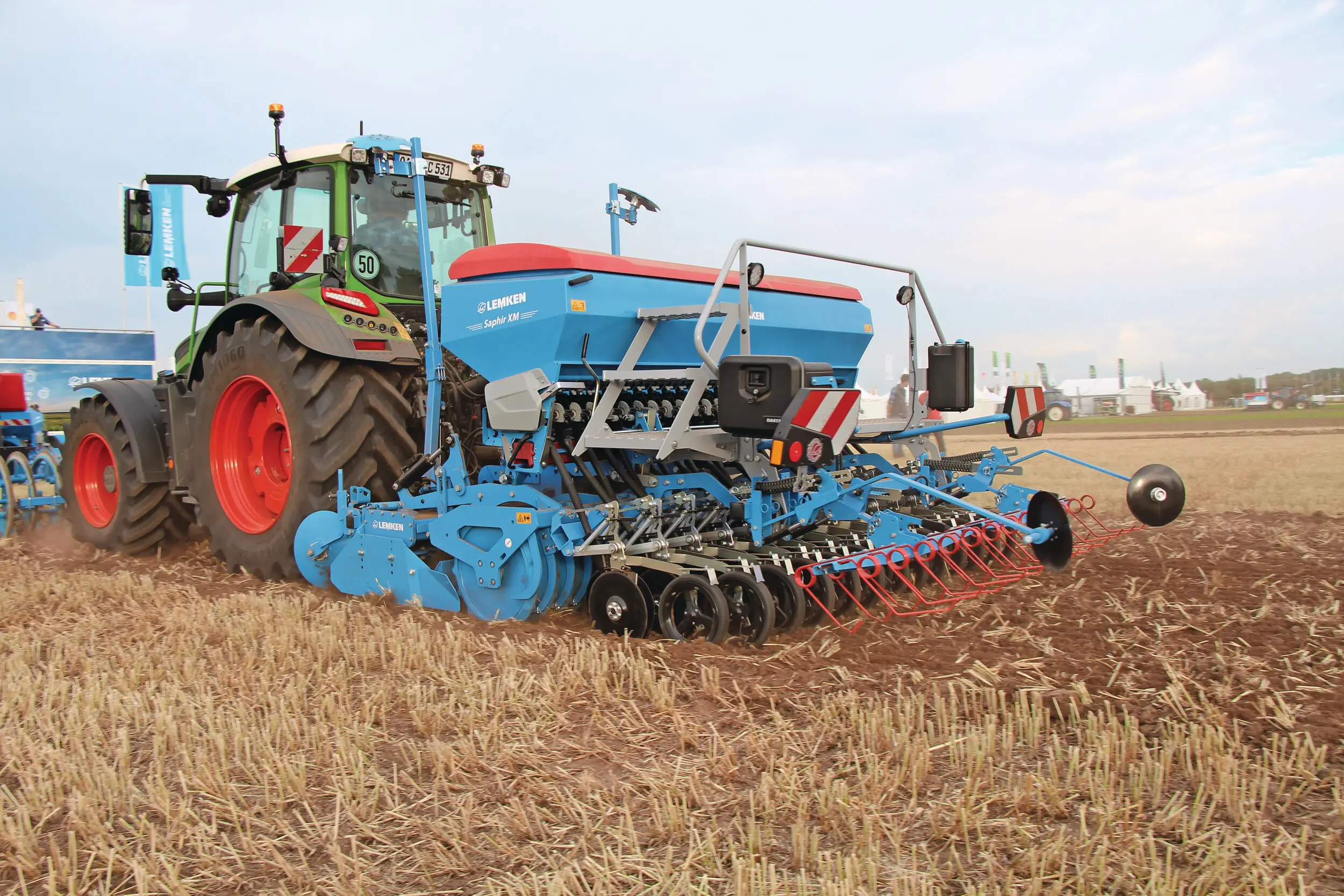 Een van de weinige echt nieuwe machines op de beurs was deze Lemken Saphir XMR.