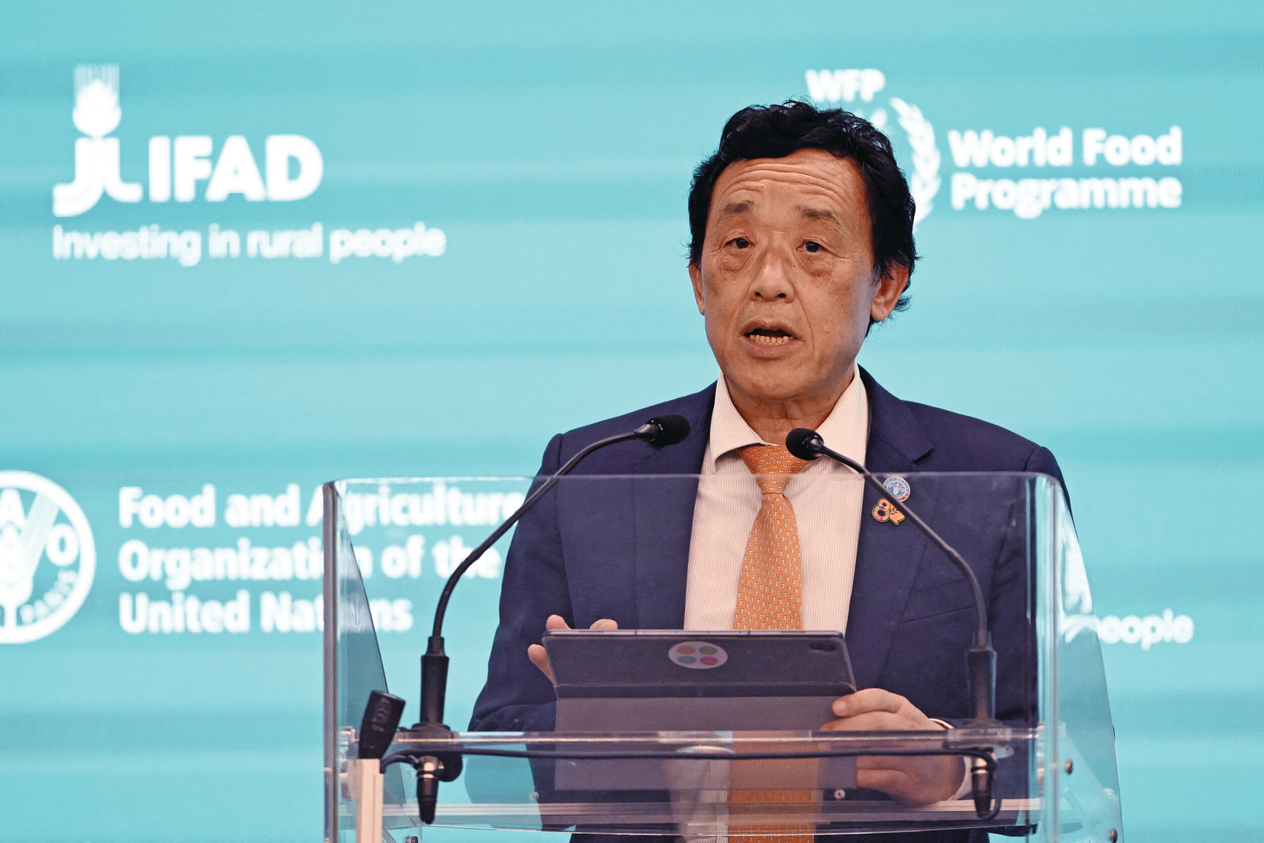 Qu Dongyu, directeur-generaal van de Voedsel- en Landbouworganisatie van de Verenigde Naties (FAO). Foto: ANP