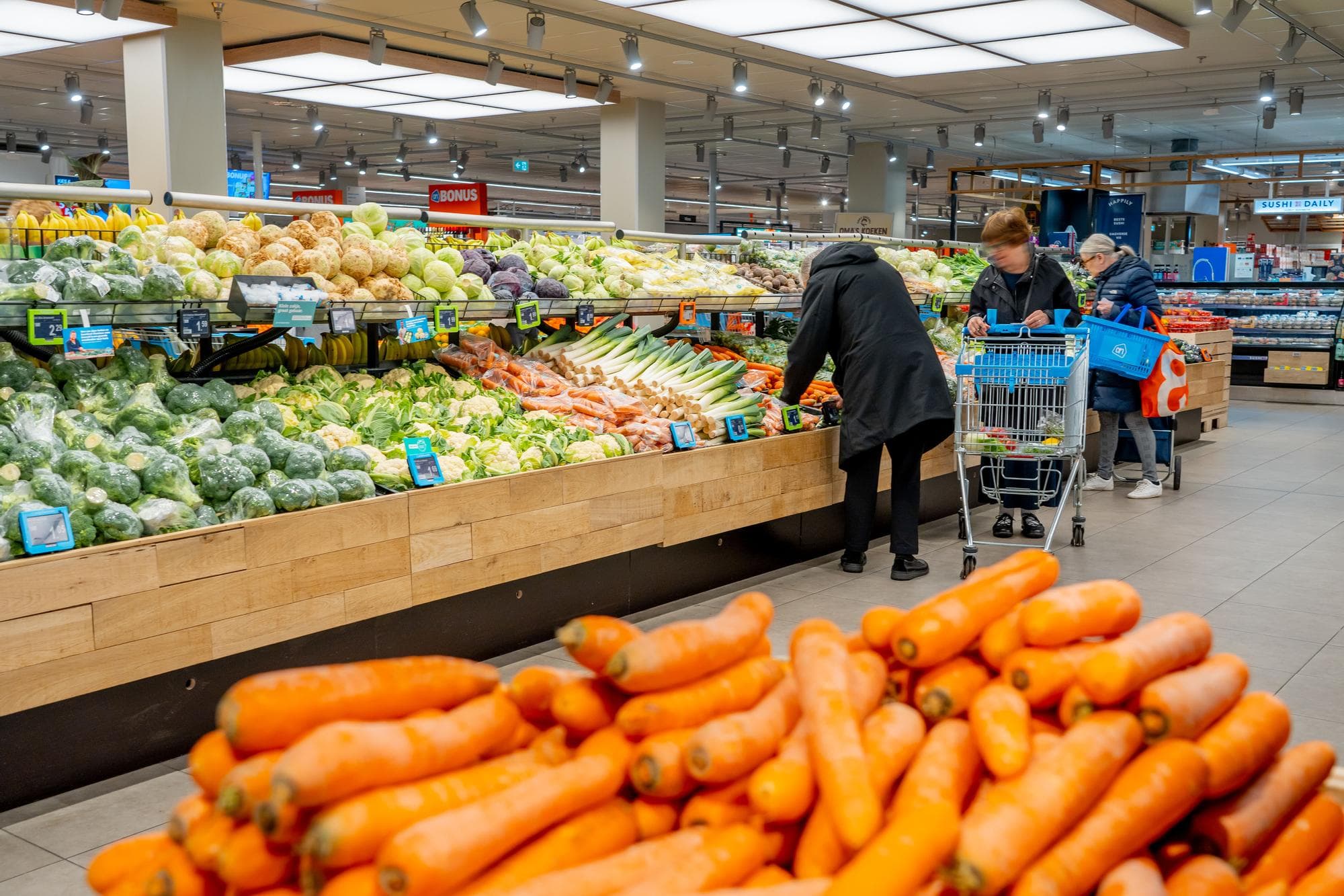 Uit onderzoek blijkt dat er geen aanwijsbare margeverschillen zitten tussen de schakels in de voedselketen. Toch houdt de overheid de prijsvorming in de voedselketen in de gaten. Foto: Jan Willem Schouten