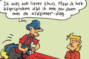 Strip | Opa doet mee aan de oldtimerdag