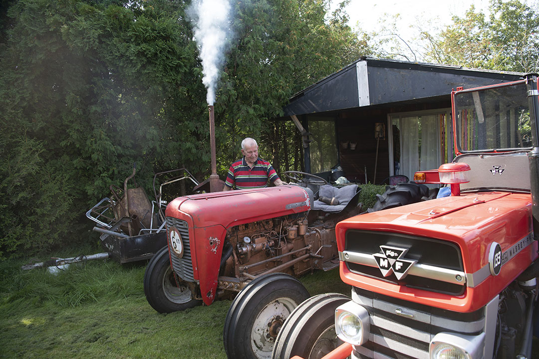 Wassenaar heeft naast de MF 35 X nog 3 oldtimers, een MF 133 en twee goudbuikjes, waaronder een originele.