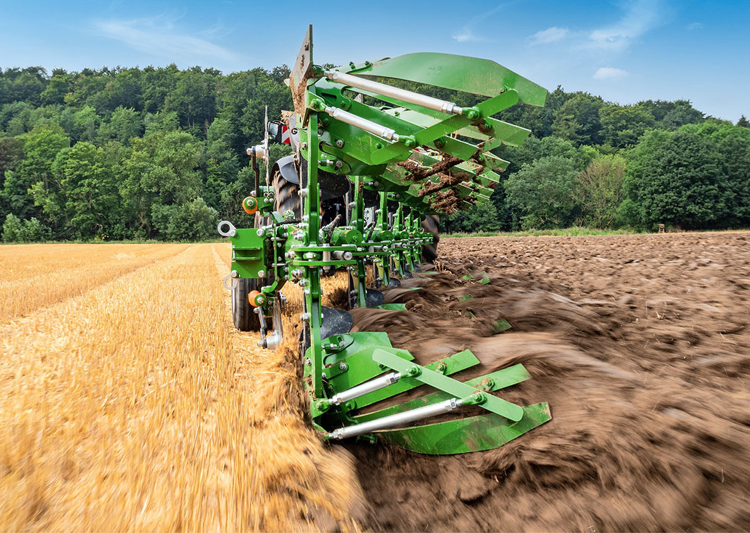 Net als de eerder gepresenteerde Amazone Tyrok 400, heeft de Teres 300 het nieuwe SpeedBlade-ploegrister. - Foto: Amazone