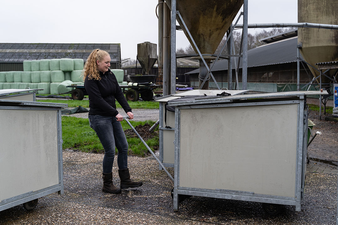 Als ze heel veel geld zou winnen in de loterij, dan zou Janine het bedrijf verder optimaliseren zodat ze het werk uiteindelijk alleen kan doen.
