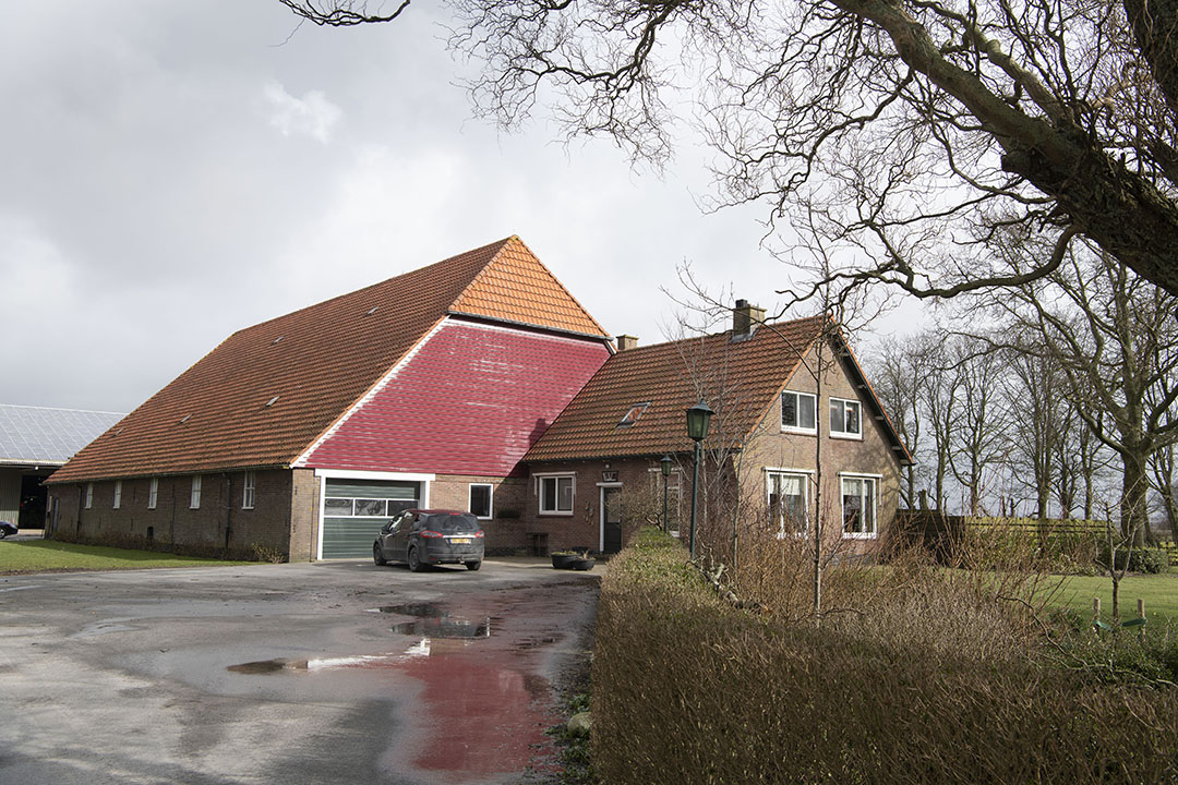 De boerderij waar Tineke met echtgenoot Bart en hun kinderen (8,6,4 en 2 jaar) woont.