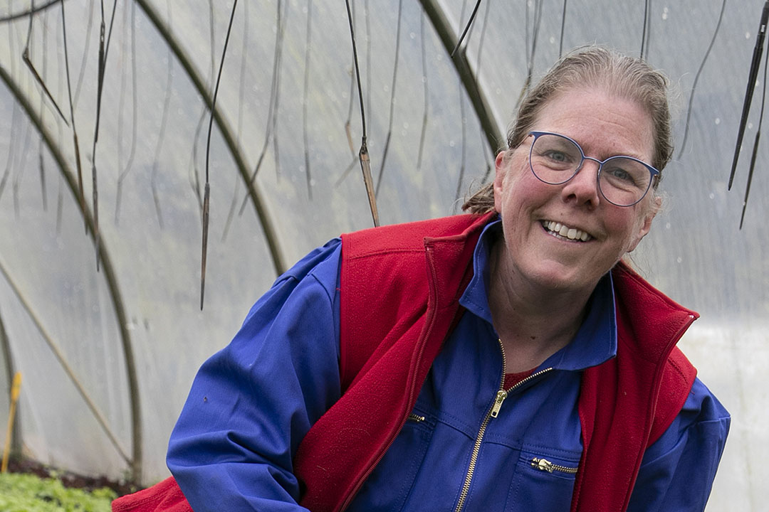 Astrid heeft het vaak erg druk maar haalt voldoening uit immateriële zaken. 'Ik ben zielsgelukkig op de boerderij.'