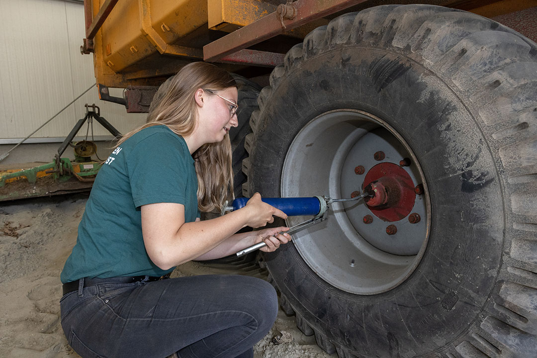 Het onderhoud van de machines doen ze nu nog zelf. Door tijdgebrek blijft het soms liggen. Als het aan Kate-Lynn ligt, wordt dit werk op termijn uitbesteed.
