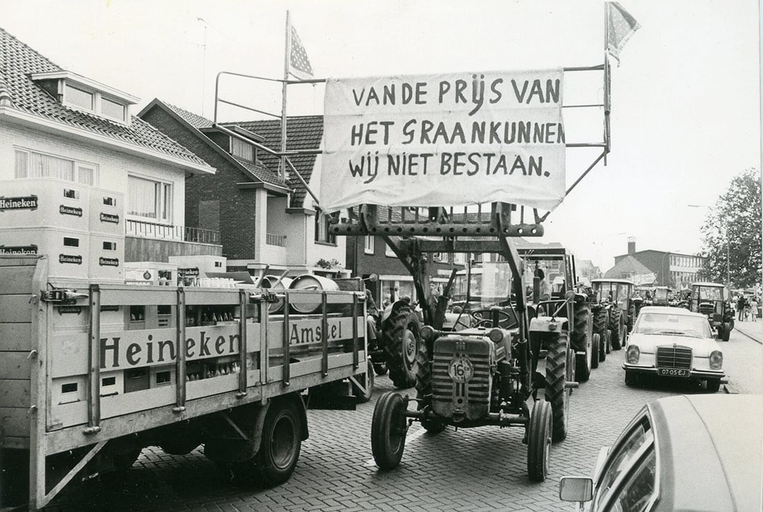 De garantieprijzen stonden onder druk, boeren konden er niet mee uit de voeten.