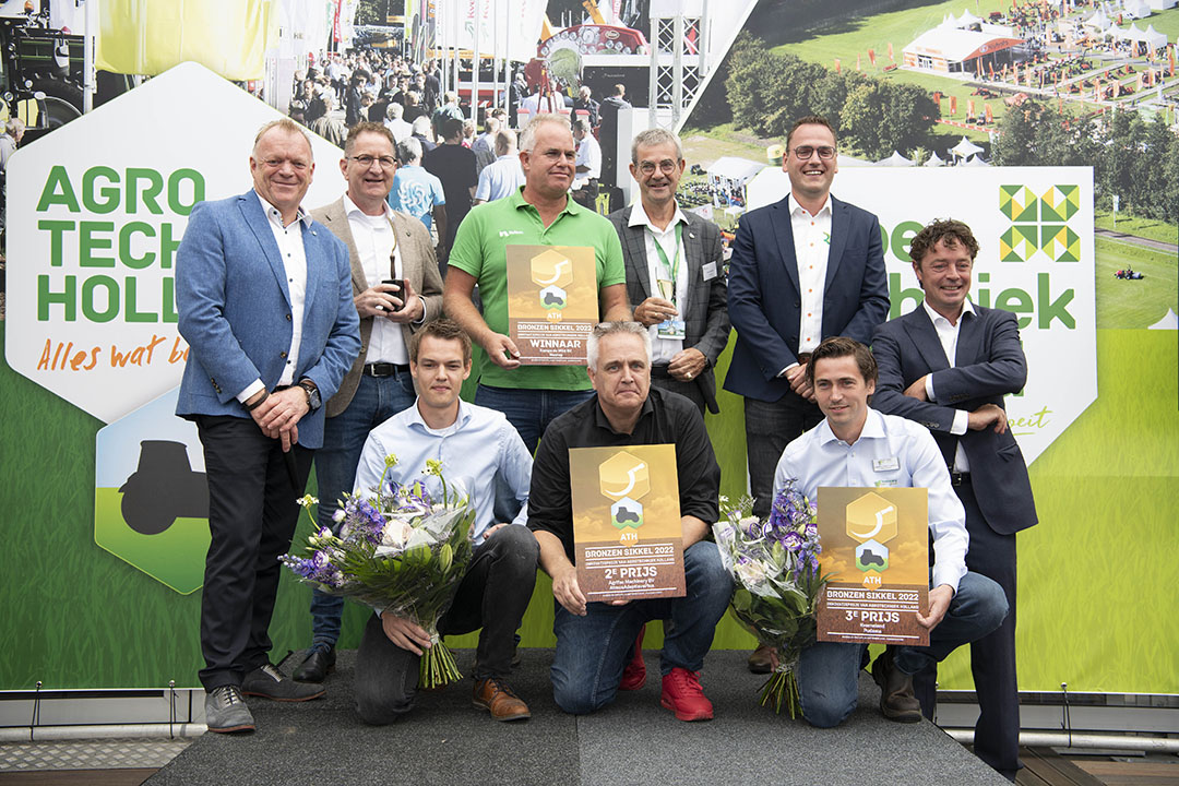 De prijswinnaars van de Bronzen Sikkel zijn bekend. De innovatieprijs is woensdag 14 september uitgereikt op vakbeurs ATH in Biddinghuizen (Fl.).  