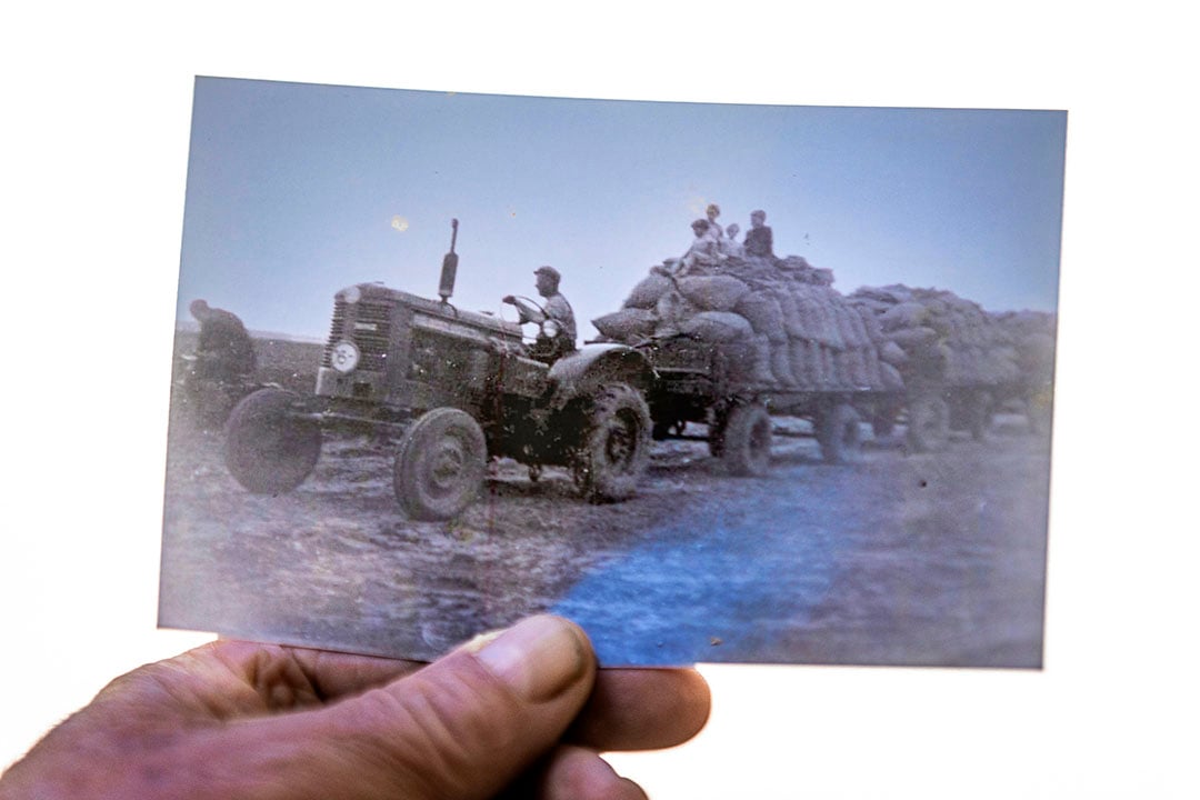 De BM 36 dateert van 1953. Jan Coppens kocht de trekker in 1954. De trekker staat al bijna 70 jaar op het erf van familie Coppens.