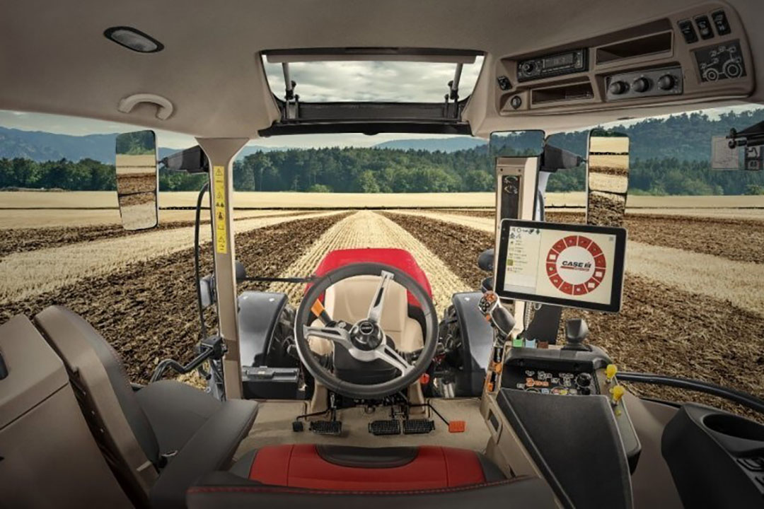 In de cabine kun je de nieuwste AFS Pro 700 Plus-monitor configureren voor de Vestrum. Begin deze maand lanceerde Case IH deze monitor al voor de Puma en Maxxum-trekkers, nu dus ook voor de Vestrum CVXDrive.