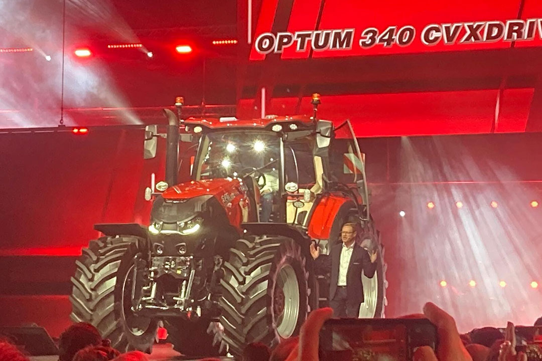 Case IH zet de Optum 340 AFS Connect in de markt. - Foto: ELM Bleiswijk