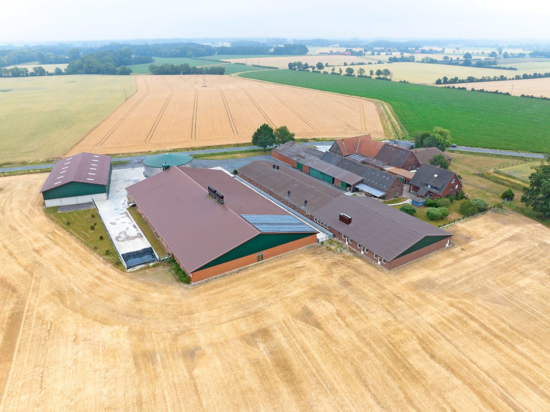 Veel bedrijven hebben behoorlijk wat grond waarbij ook eigen grondstoffen worden geteeld. In de varkenshouderij komt de combinatie vleesvarkens en akkerbouw veel voor. - Foto: Michel Velderman