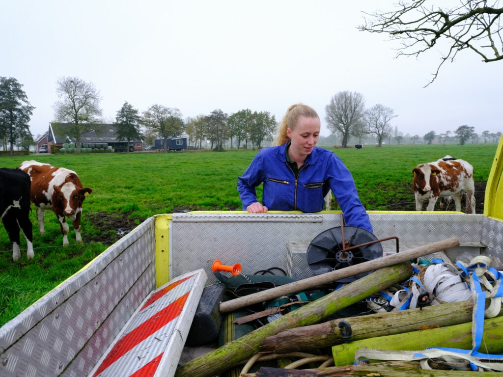 Ineke gaat graag naar beurzen en andere agrarische bijeenkomsten.