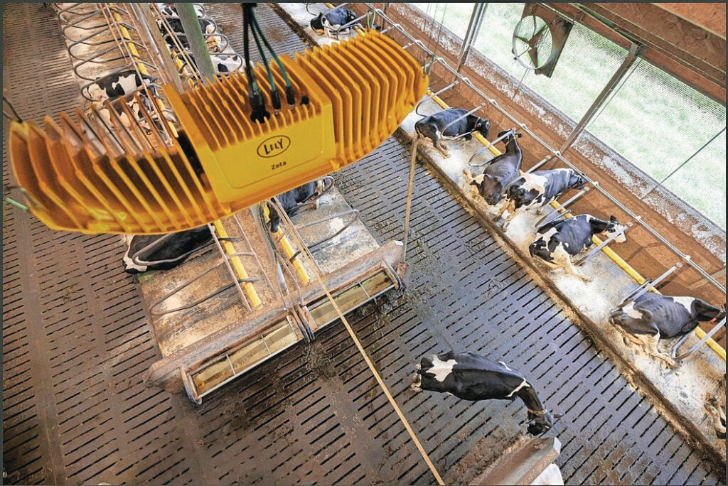 Met Lely’s Zeta-concept worden camerabeelden via AI omgezet naar inzichten voor de veehouder. Het brengt realtime zicht op dierniveau dichterbij. Foto: Lely